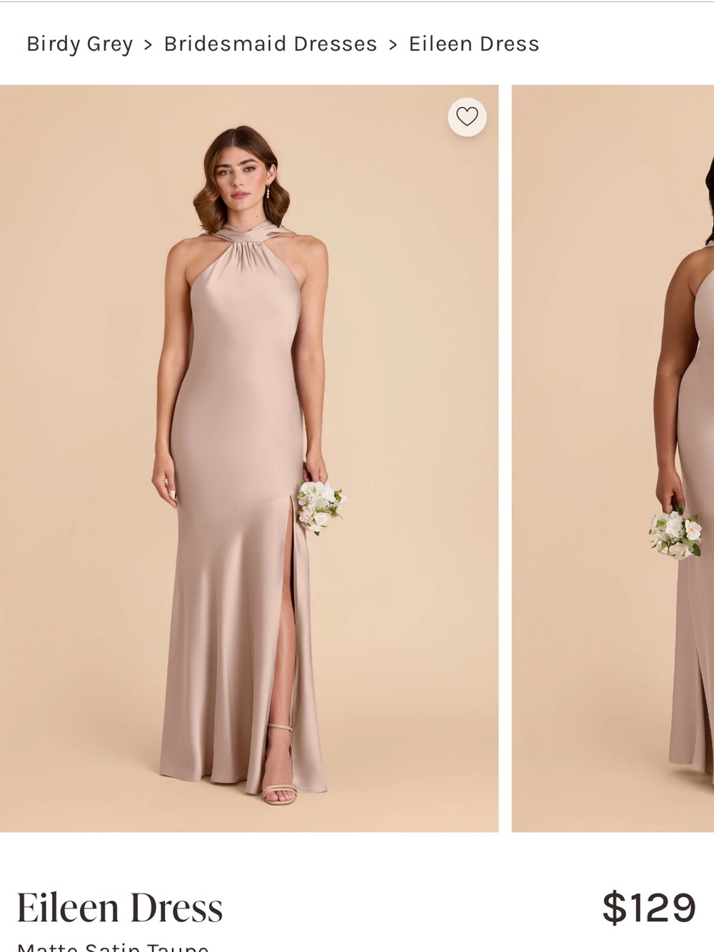 Birdy Grey Eileen Halter Maxi Dress in Taupe